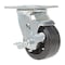 Vestil Rubber Swivel With Brake Caster 4 In. Diameter x 2 In. Width 396 Lb. Capacity Black CST-VE-4X2MR-SWB - alternate 3
